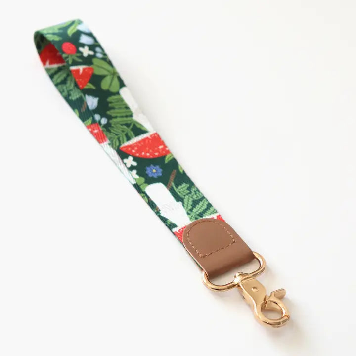 Mushrooms Wristlet Lanyard