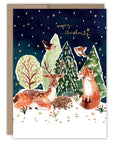 Snowy Woodland Scene Boxed Holiday Cards - Set of 10
