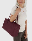 Baggu Medium Nylon Bowler Bag | Mahogany
