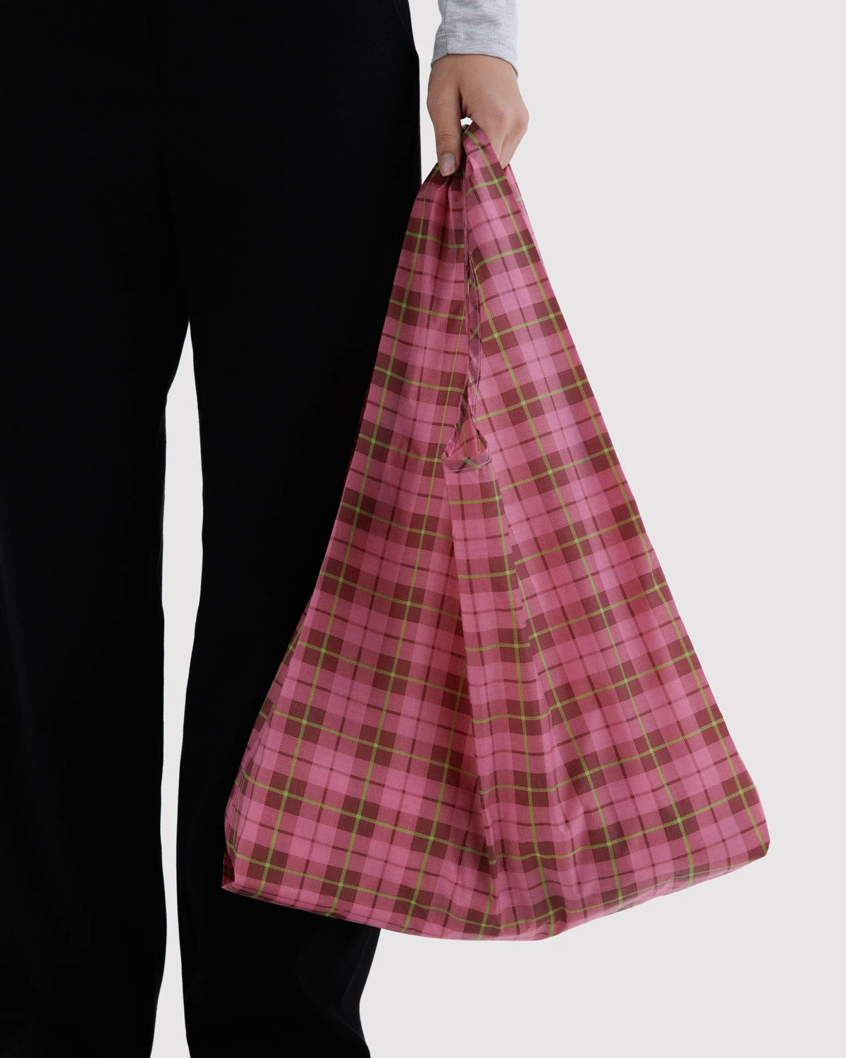 Azalea Pink Tartan Tote