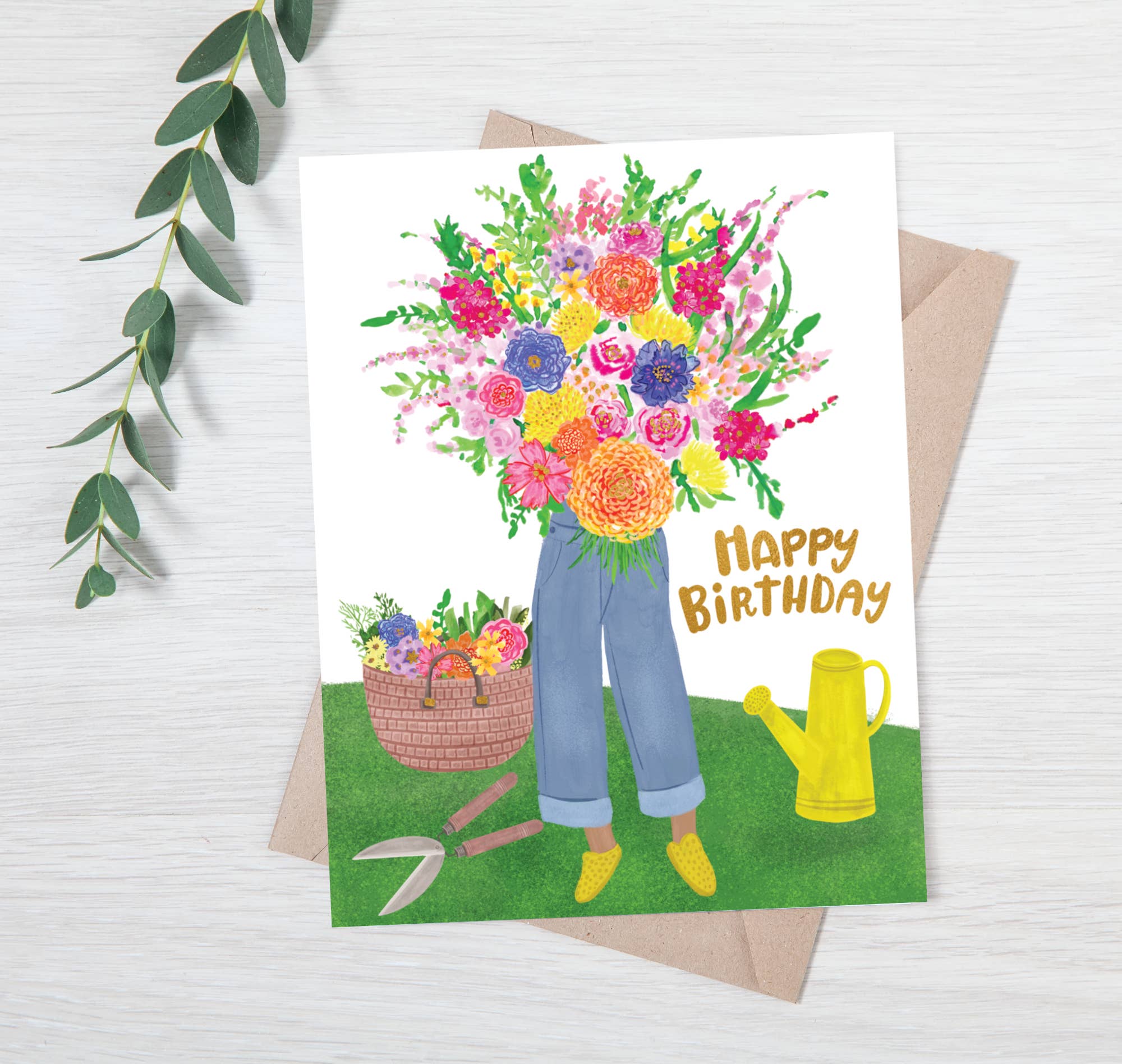 Big Bunch of Garden Flowers | Greeting Card