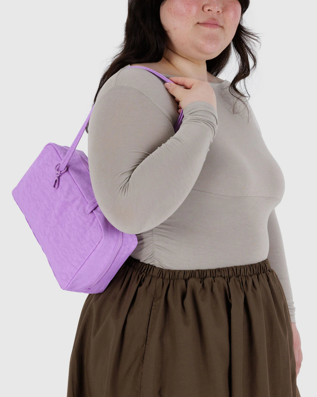 Nylon Bowler Bag: Rose