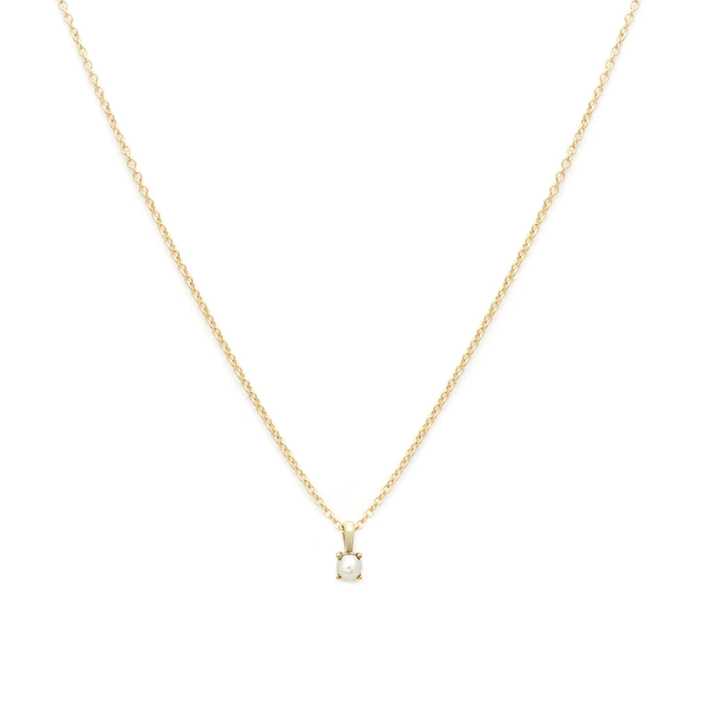 Birthstone Necklace: Pearl