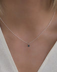 Birthstone Necklace: Sapphire