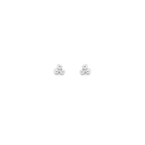 Bubble Trio Studs | Silver