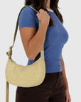 Baggu Small Nylon Crescent Bag - Butter