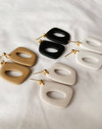 Dani Clay Earrings | Black