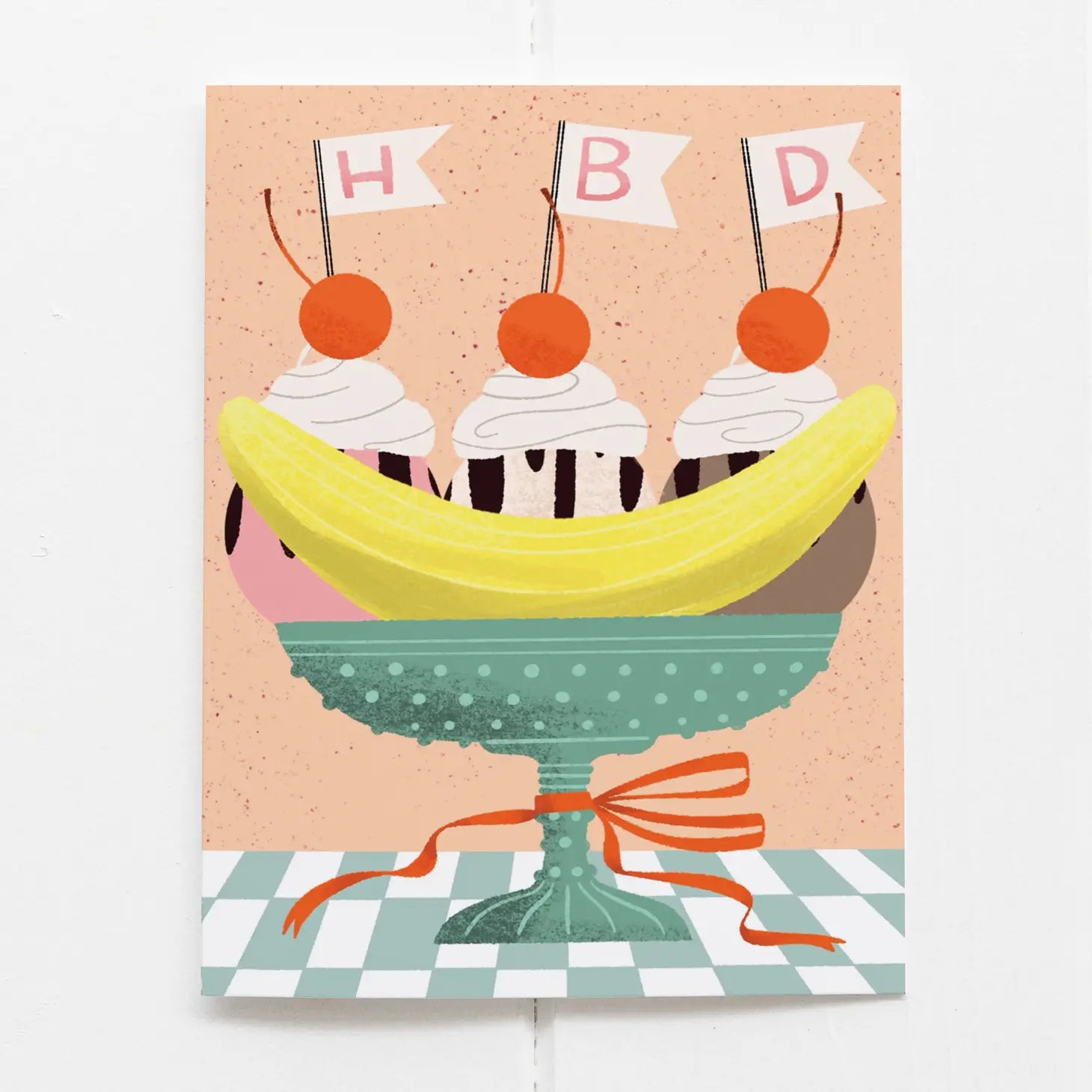 Banana Split Bday - Greeting Card