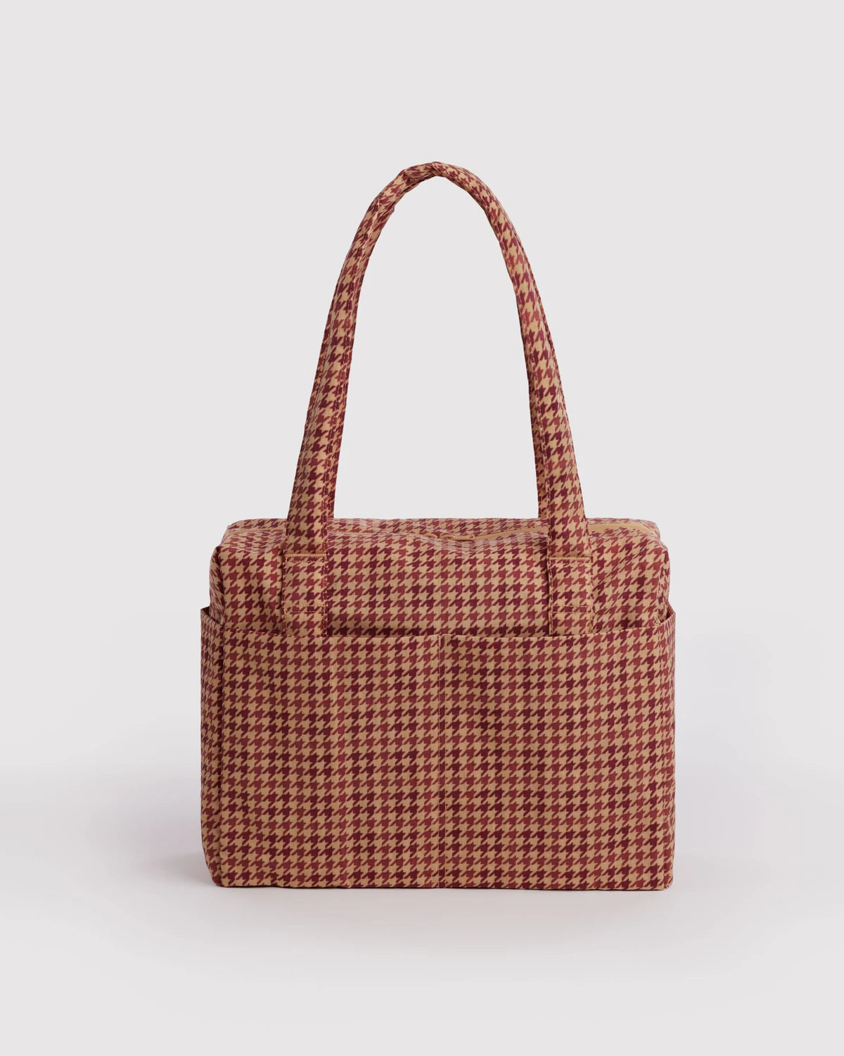 Baggu Small Cloud Carry-On | Tan Houndstooth