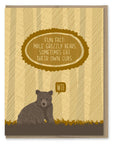 Grizzly Eats Cubs Dad Card