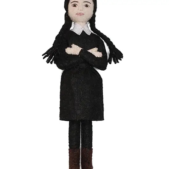 Wednesday Addams Felt Ornament