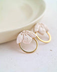 Cherry Blossom Ear Jacket: Ivory