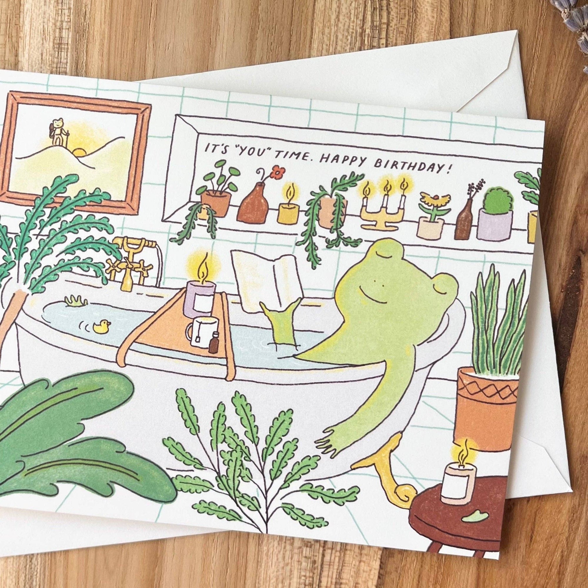 Bath Time - Birthday Card