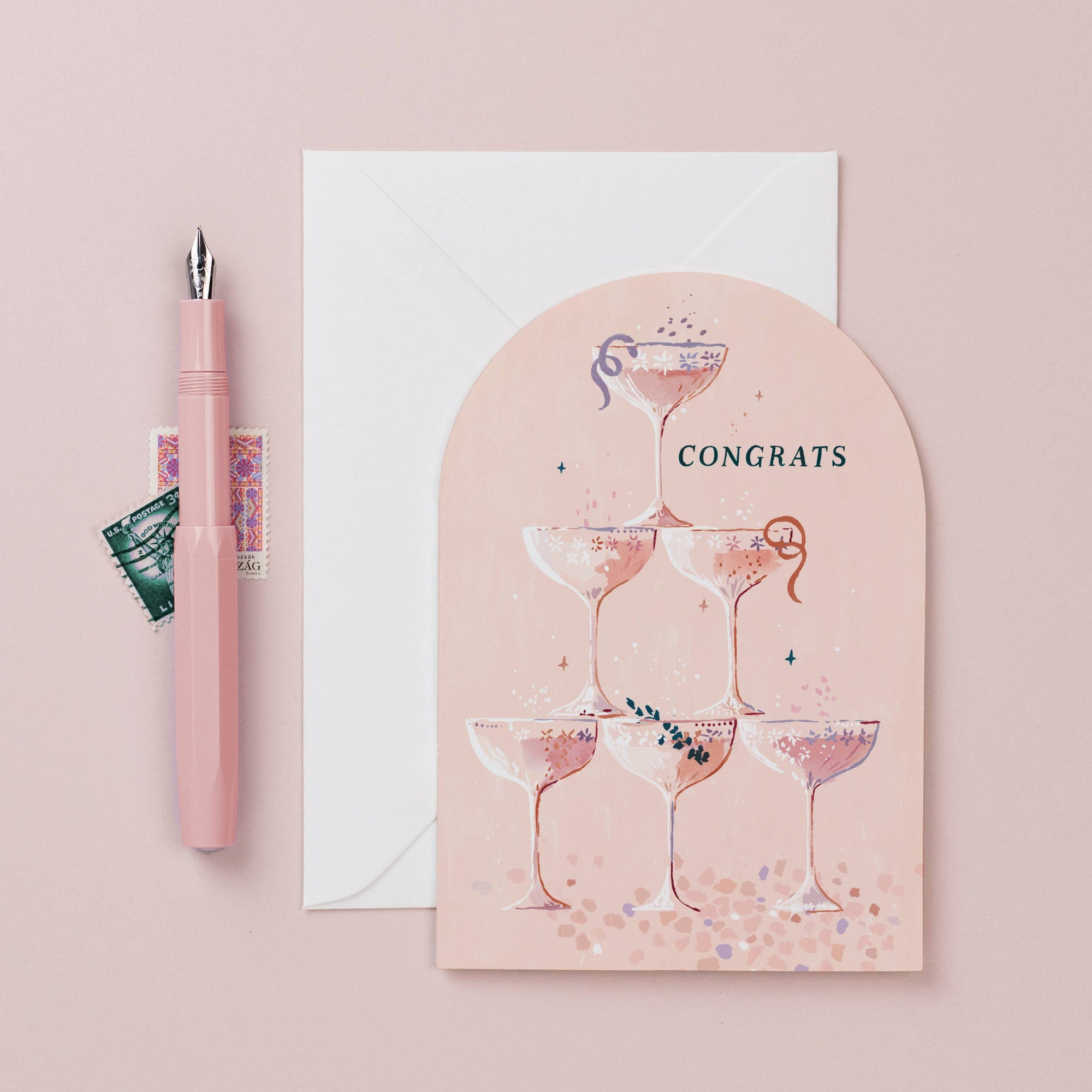 Champagne Congrats | Greeting Card