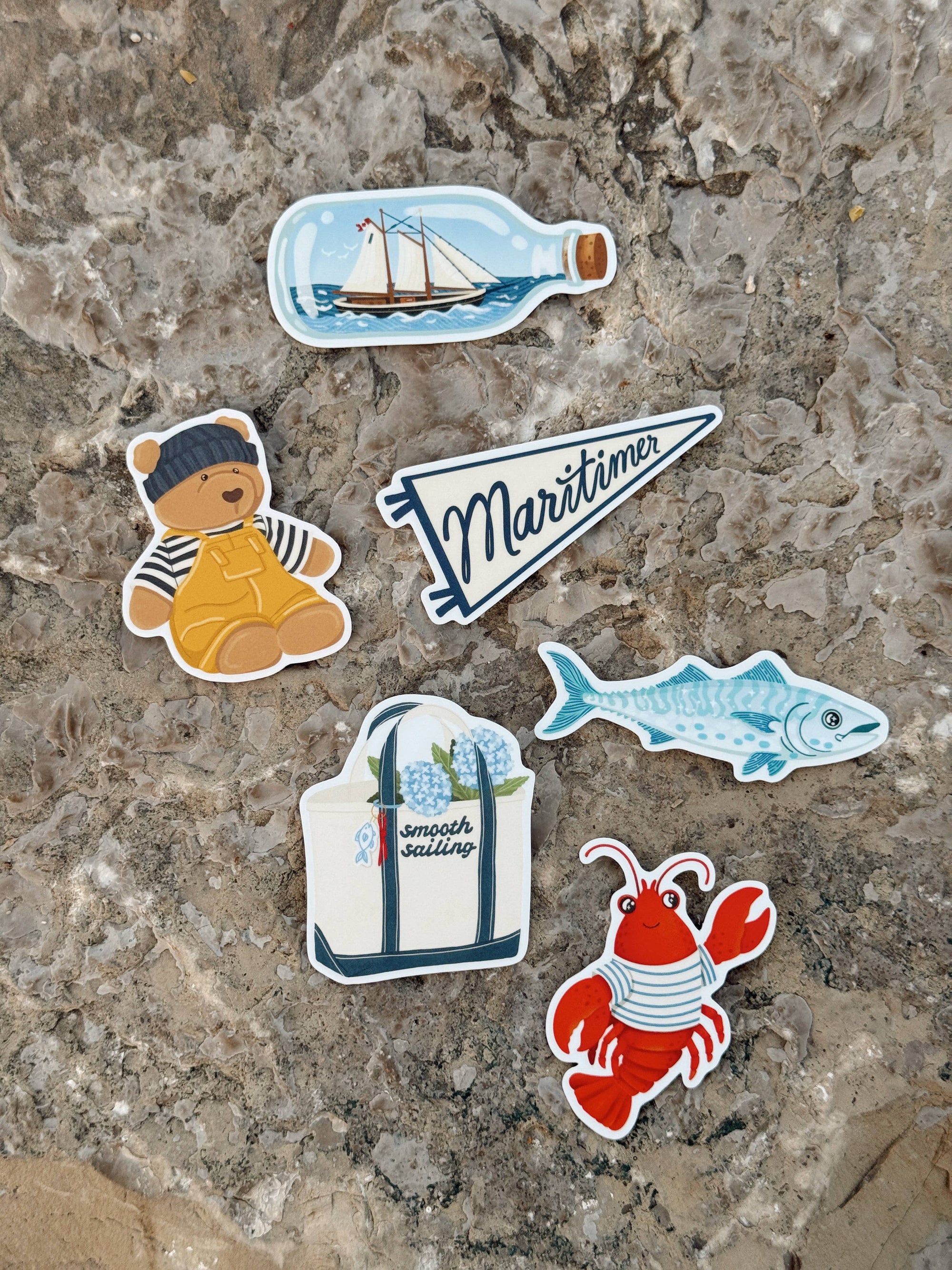 Nautical Lobster Vinyl Sticker