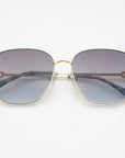 Lea Sunnies: Gold/Gradient Gray