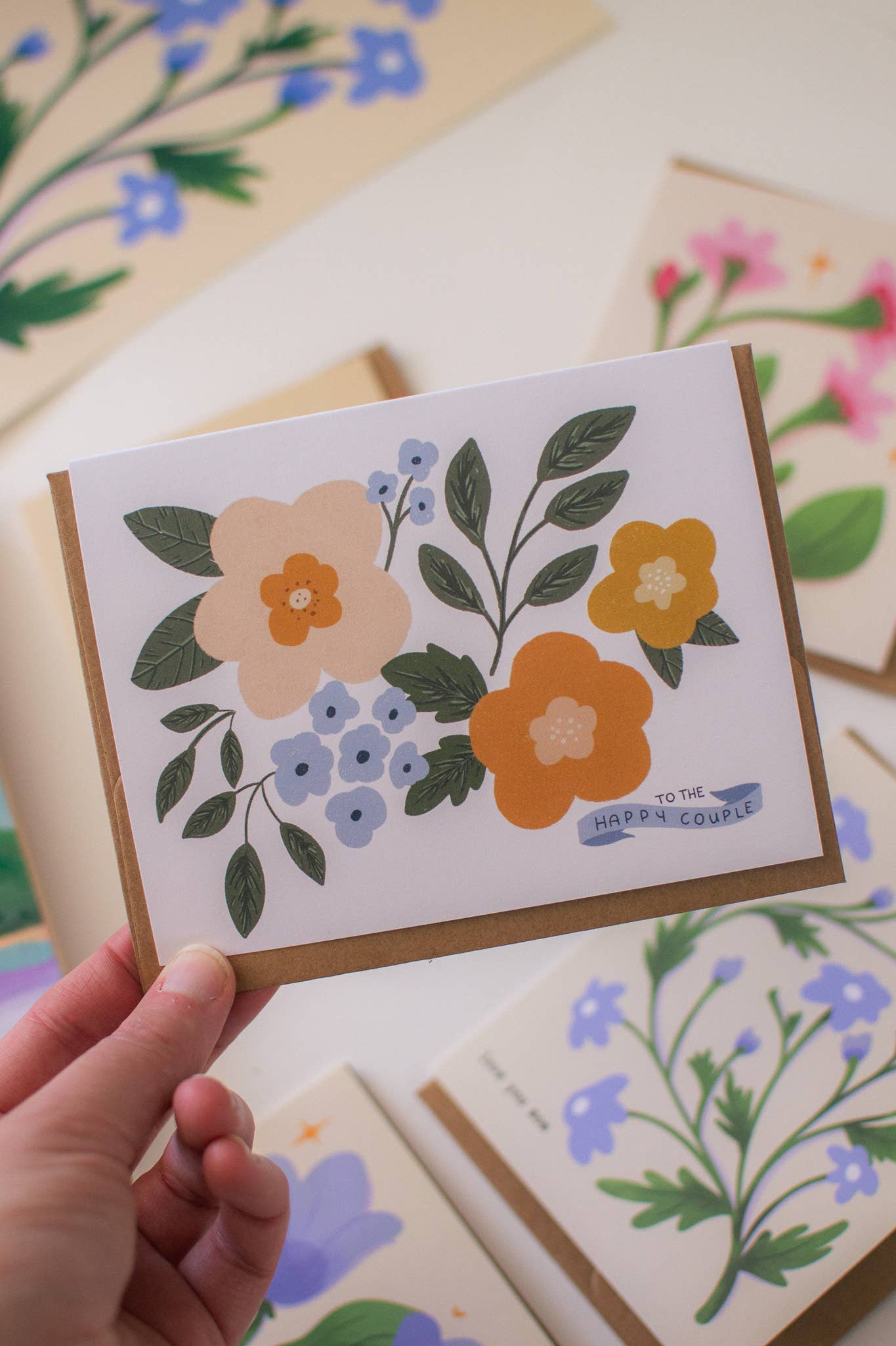 Floral Wedding Card