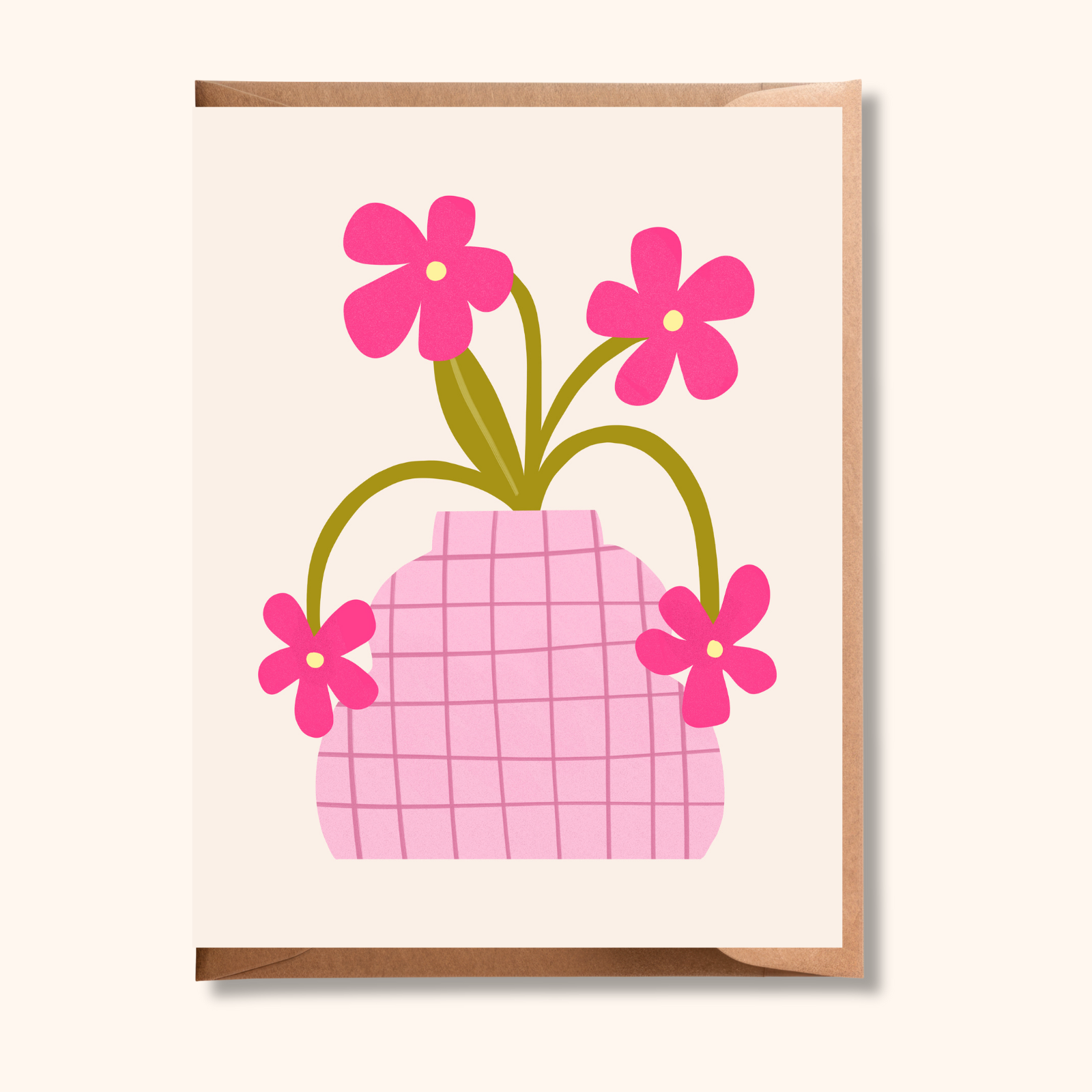 Colourful Flower Pot Card