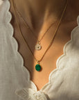 Cameo Malachite Pendant