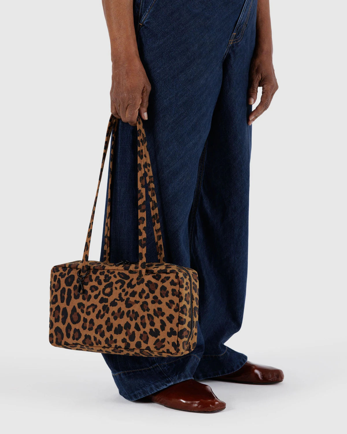 Nylon Bowler Bag: Leopard