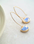 Semi-Circle Pendant Earrings
