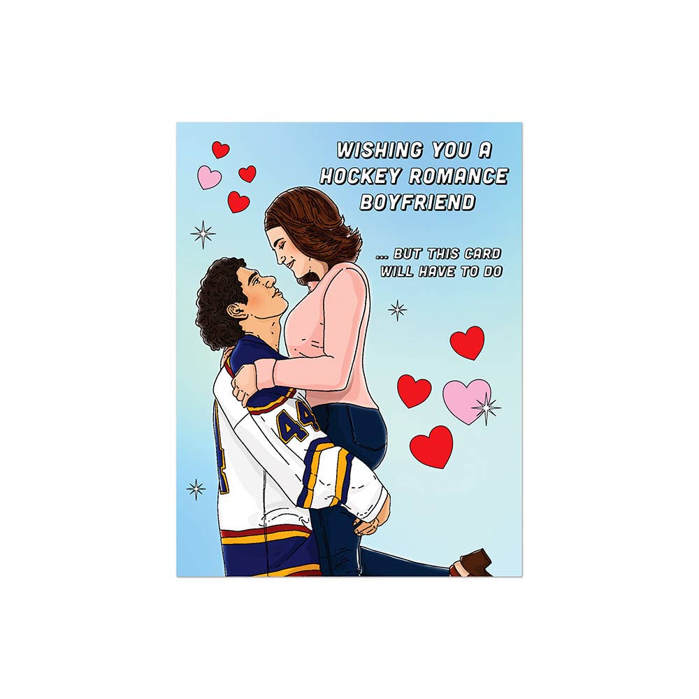 Hockey Romance Birthday | Greeting Card