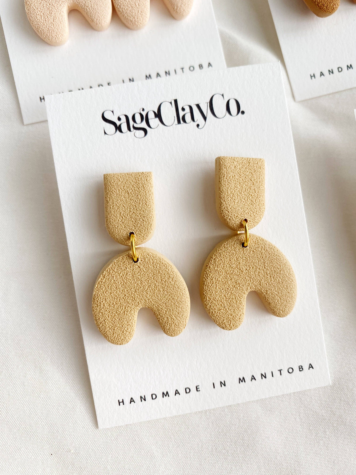 Myla Clay Earrings | Ochre