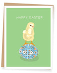 Chick with Ukrainian Egg | Greeting Card