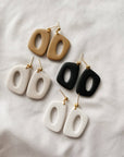 Dani Clay Earrings | Black