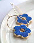 Flower Pendant Earring: Ivory
