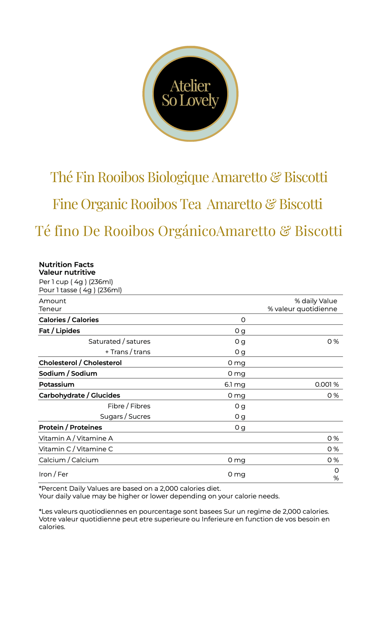 Amaretto &amp; Biscotti Tea