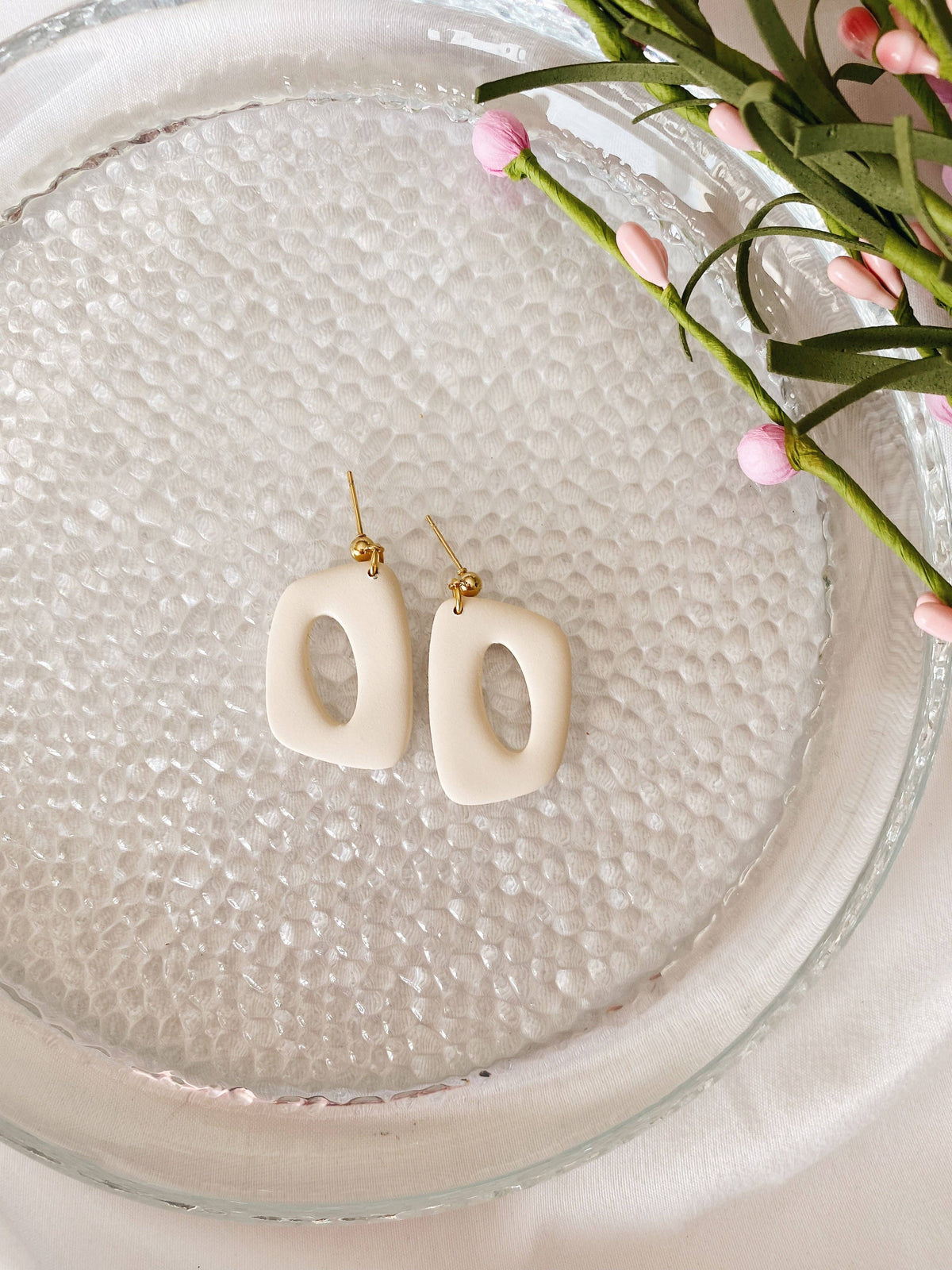 Dani Clay Earrings | Dried Sage