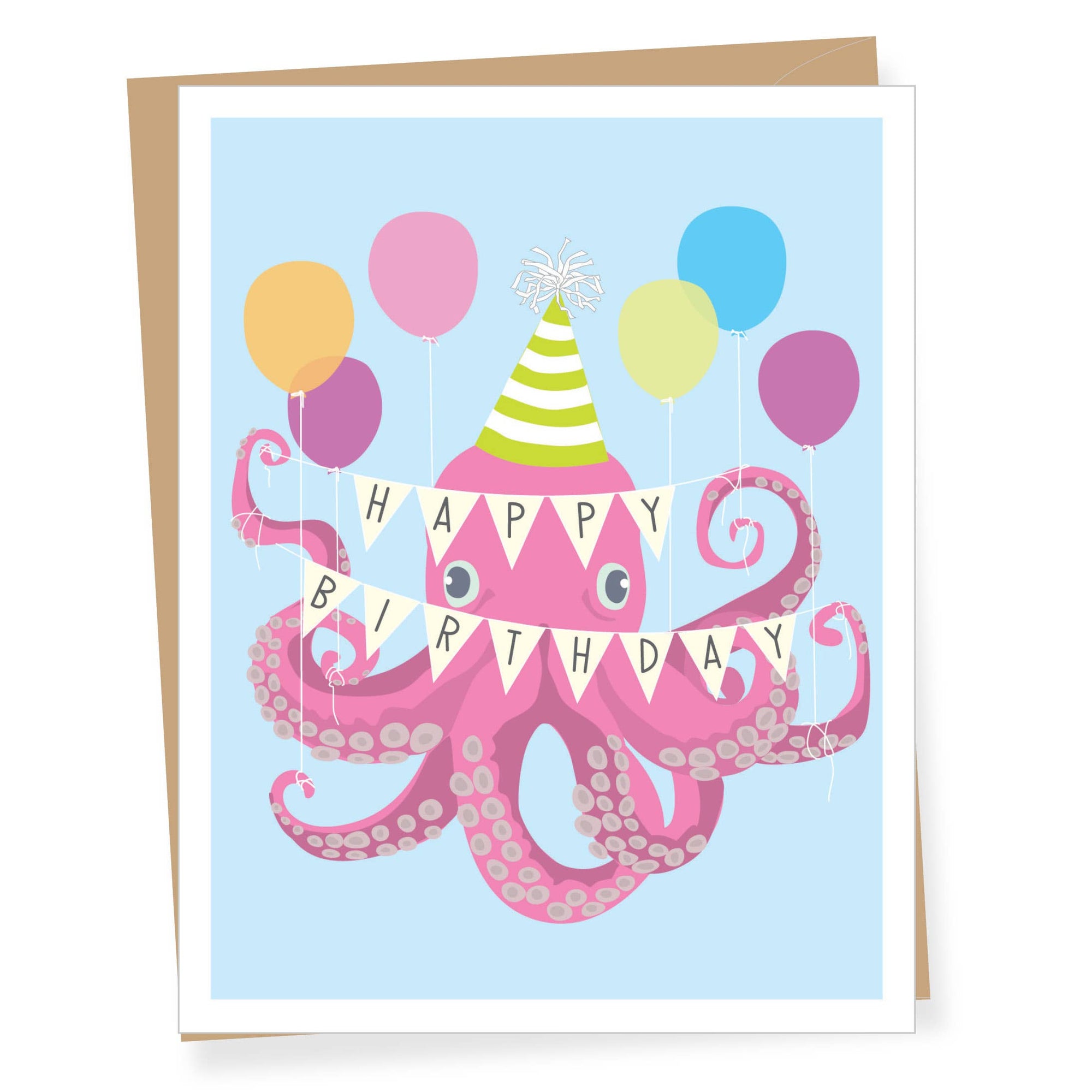 Party Octopus Birthday | Greeting Card