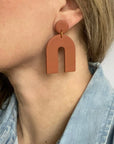 Arch Earrings: Terracotta