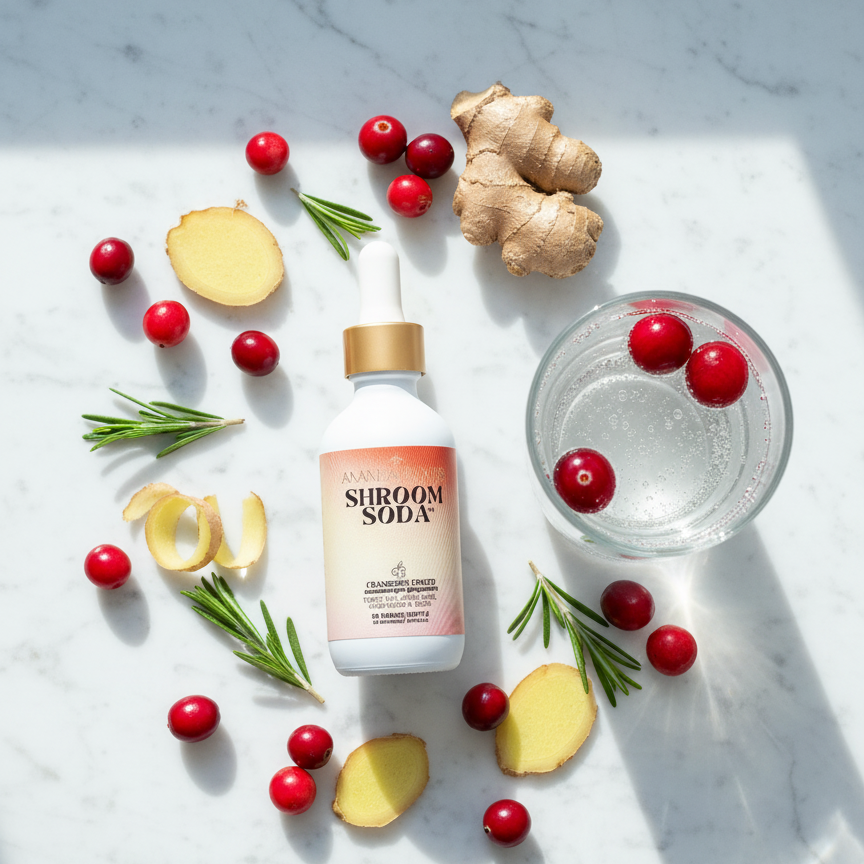Shroom Soda®: Cranberry Ginger