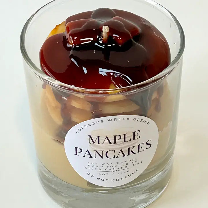 Maple Pancake Dessert Candle