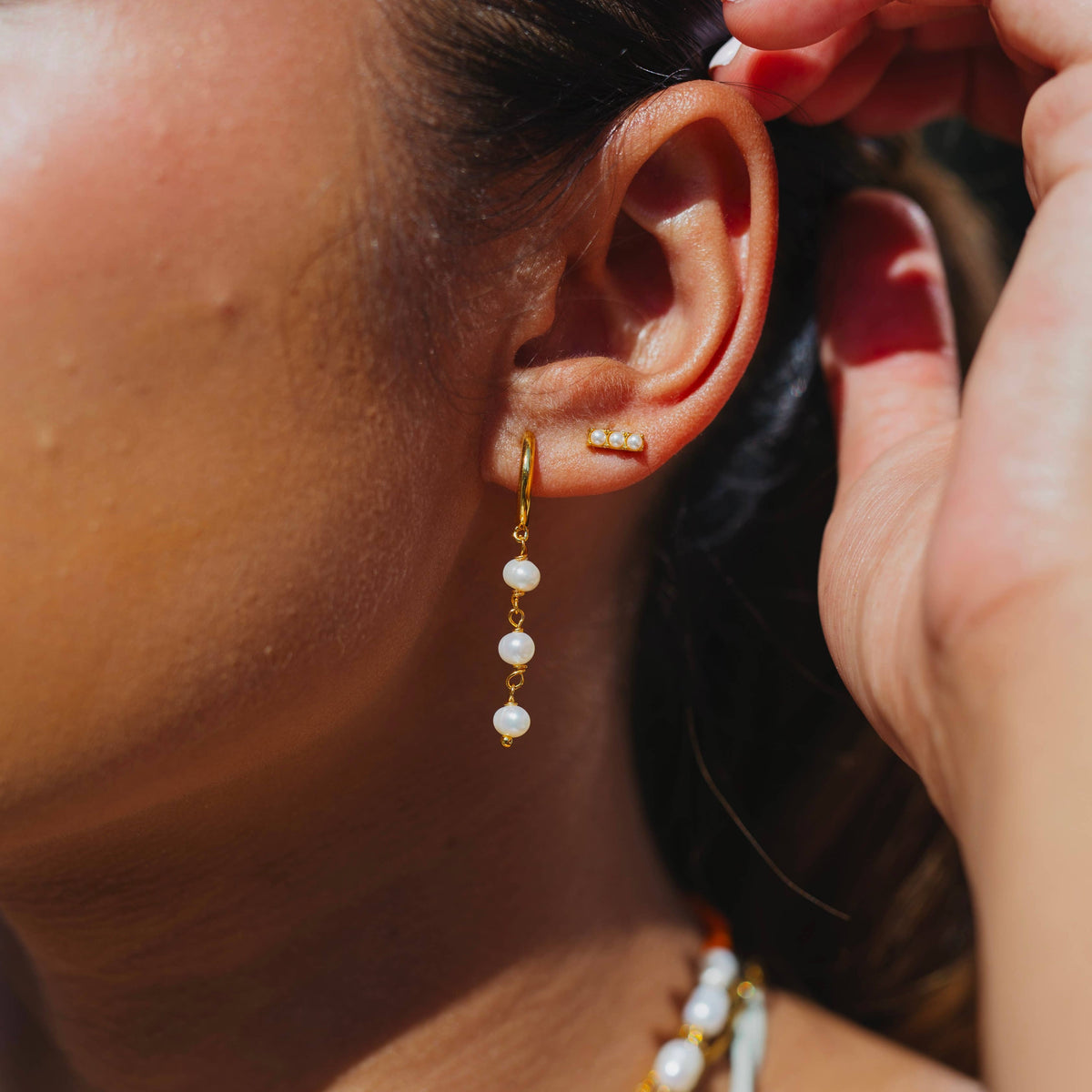 Pearl Drop Earrings 