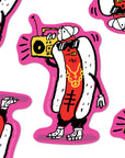 Hot Dog Bumper Sticker