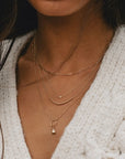 14k Dainty Diamond Nova Necklace