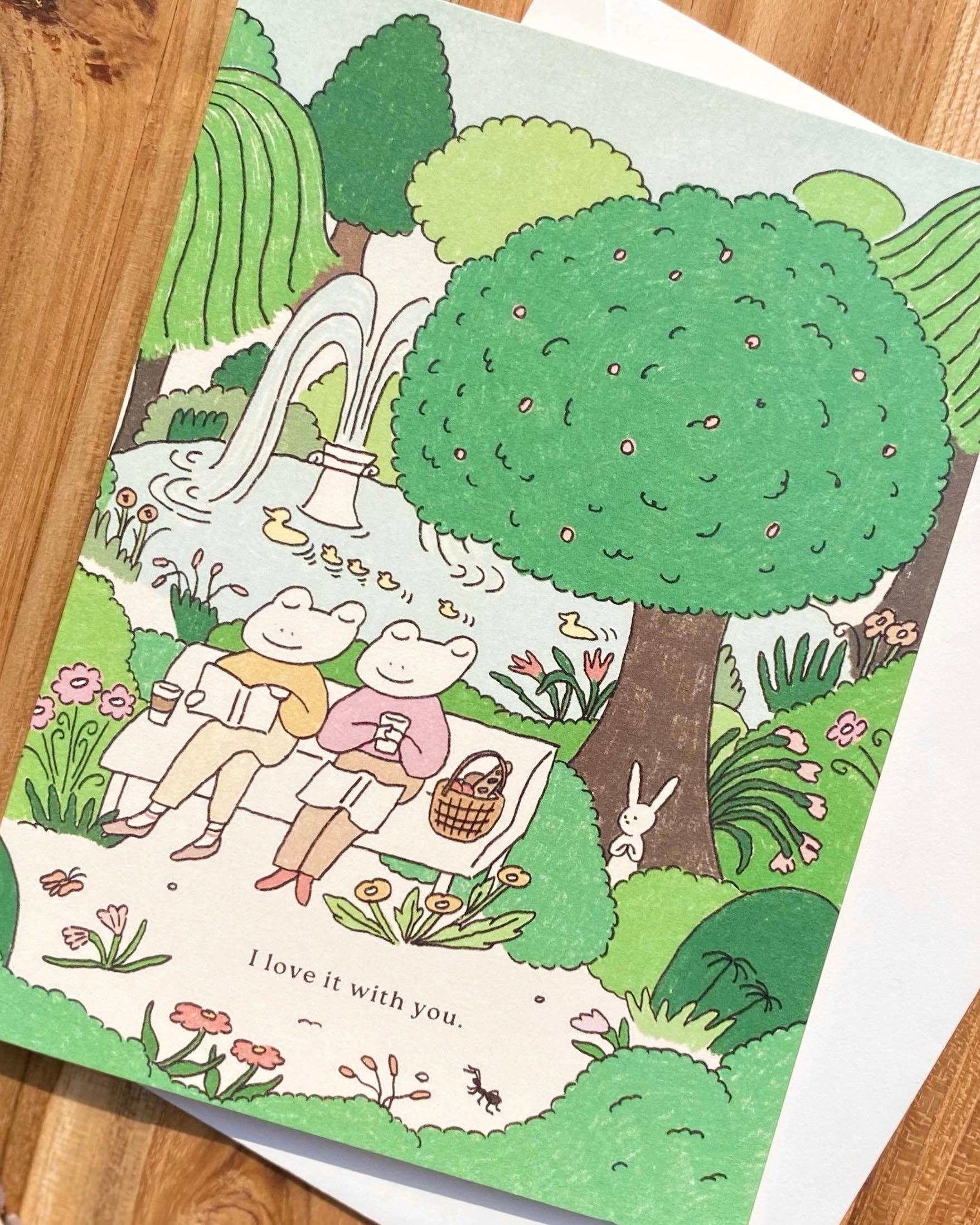 Peaceful Park - Just Because Card