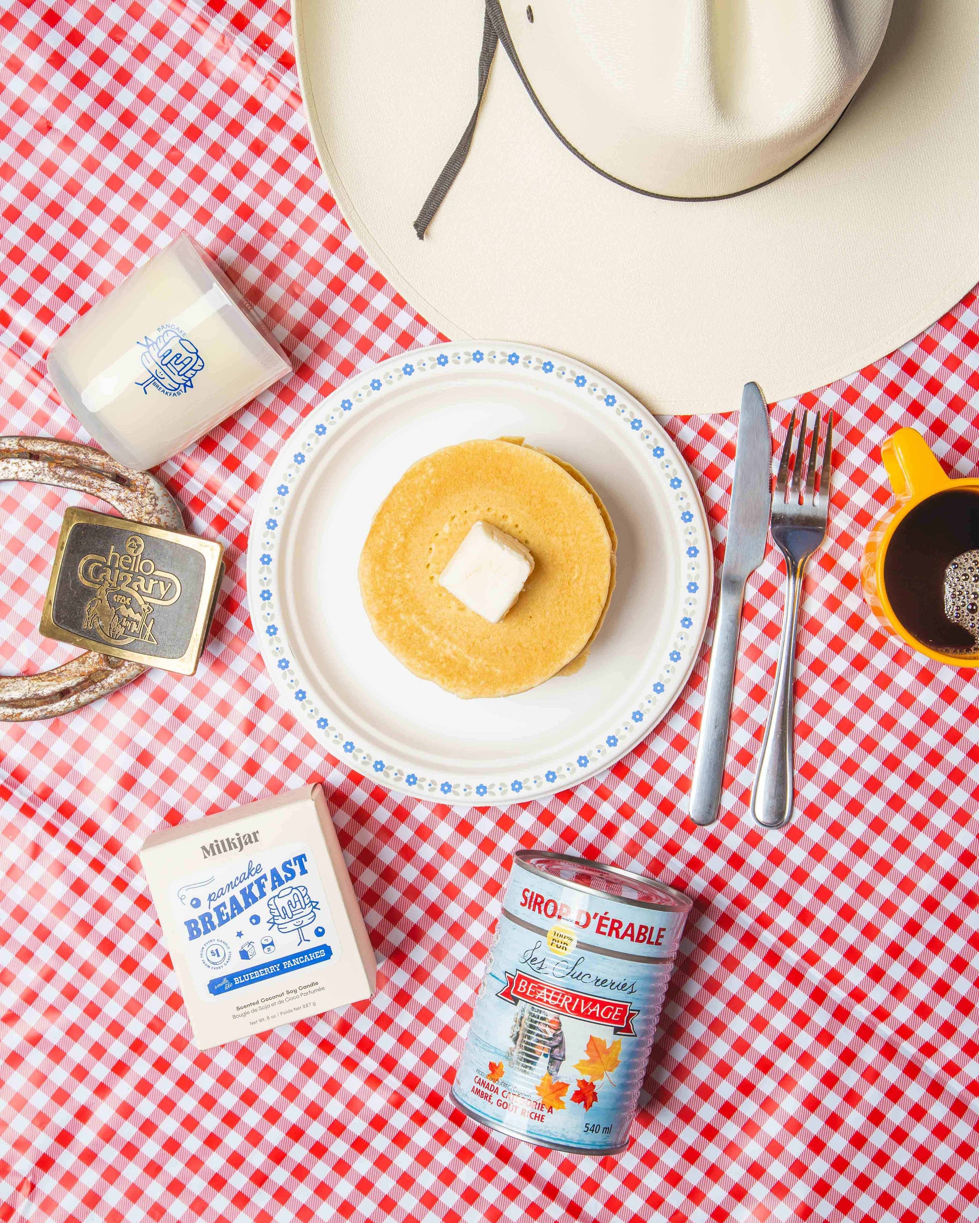 Pancake Breakfast Candle