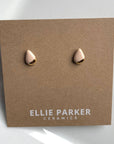 Teardrop Nude Ceramic Earrings