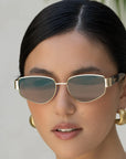 Delilah Sunnies | Gold/Brown
