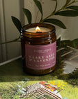Clary Sage and Lavender Scented Candle