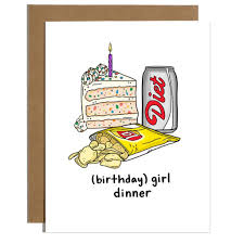 Girl Dinner | Greeting Card
