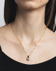 Freya Necklace | Seafoam Amethyst and Gold