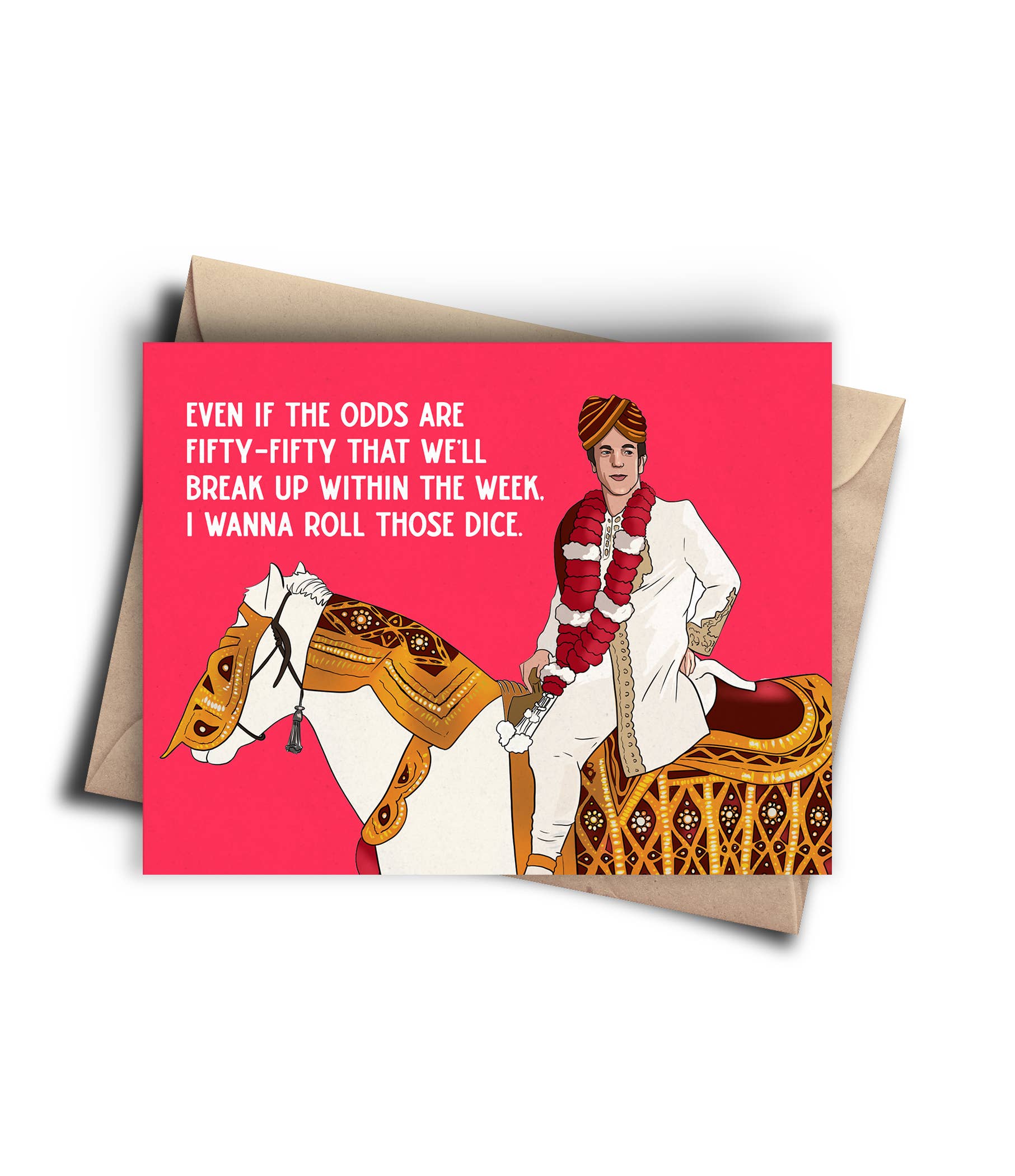 Fifty-fifty Funny Anniversary | Greeting Card