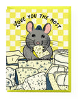 Cheese Mouse Love | Greeting Card