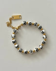 Lujain Beaded Bracelet- Black