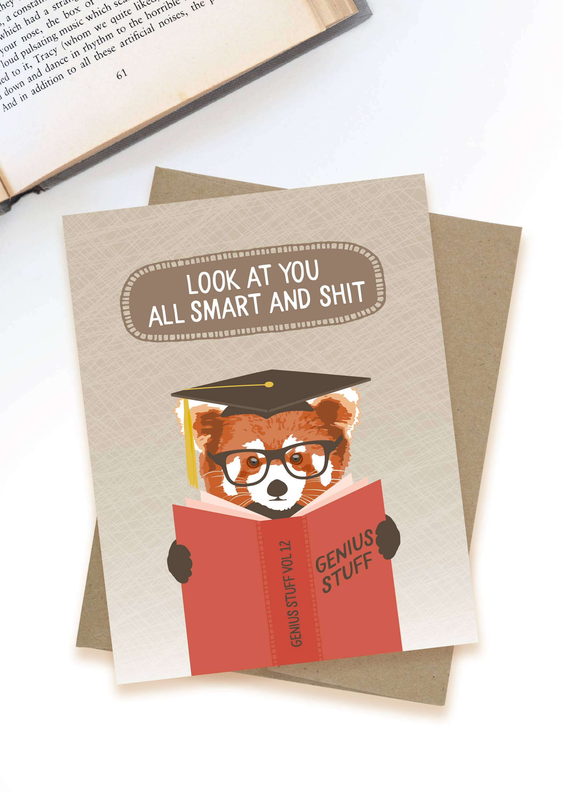 Smart and Shit Graduation Card